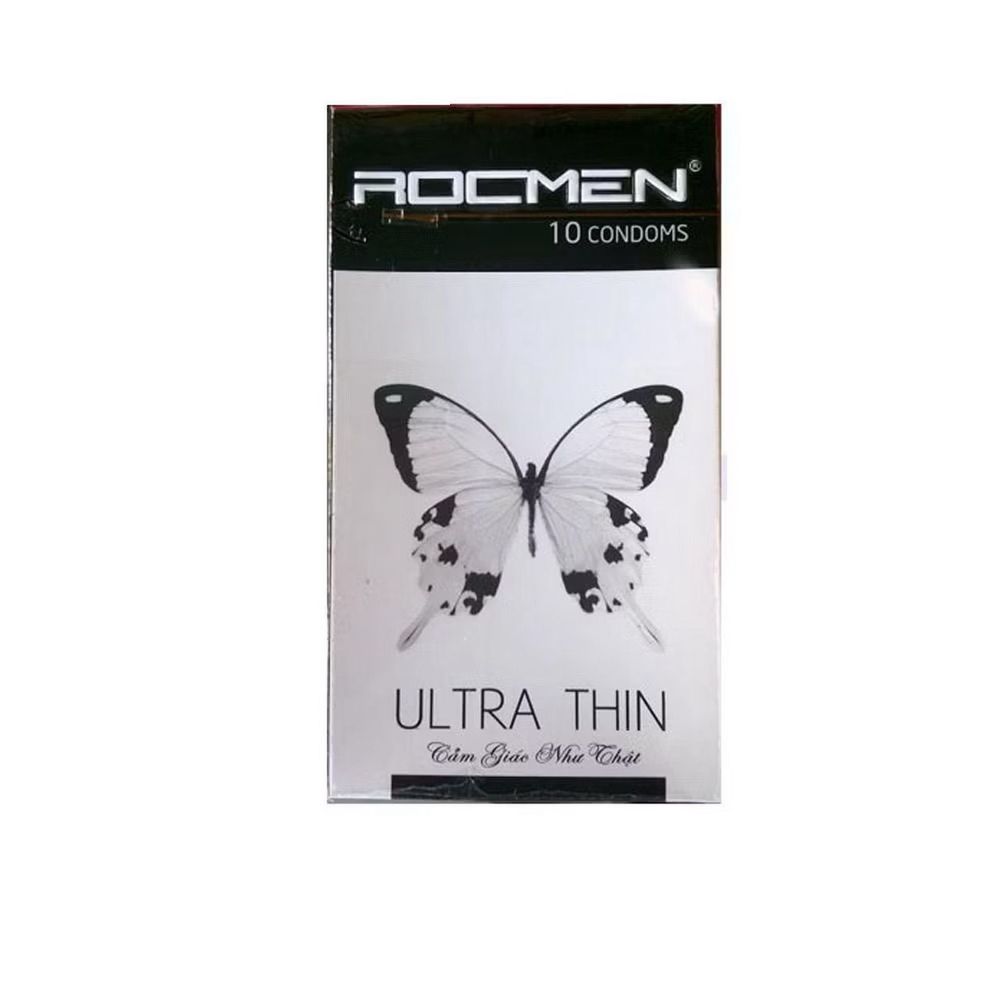 Bao cao su rocmen trắng siêu mỏng hộp 10 chiếc