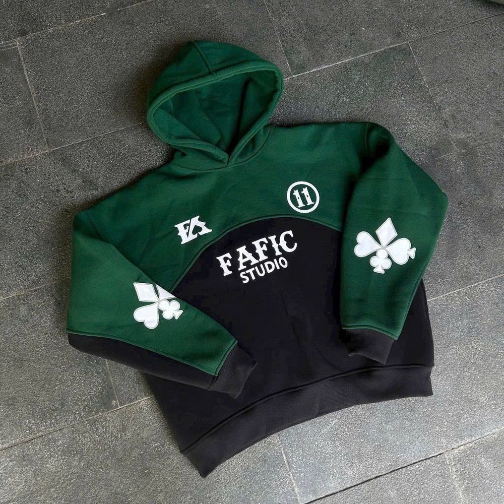 Áo hoodie in chữ FA FIC chất nỉ dày mịn freesize