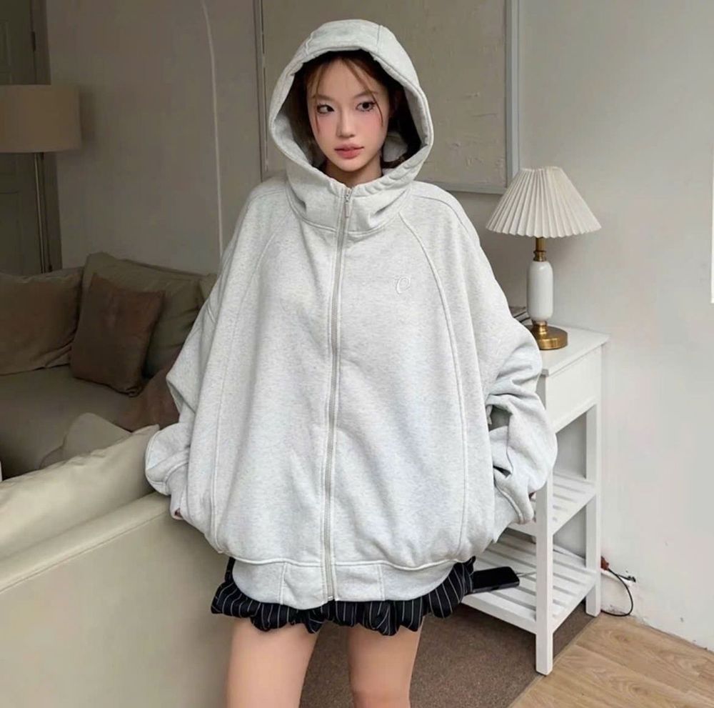 Áo khoác nam nữ thêu chữ CATTEEIUS chất nỉ bông dày bền đẹp