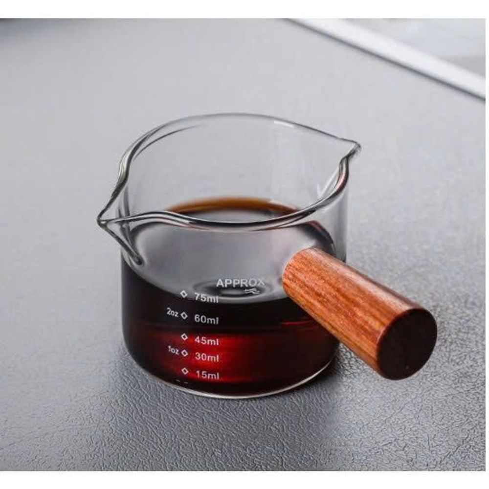 100ml Cốc đong cà phê Espresso thủy tinh chịu nhiệt Bình đựng sữa hai miệng ( THÙNG 200 C )