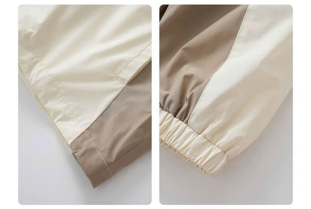 Áo khoác dù in chữ REDCHA form rộng, có túi trong