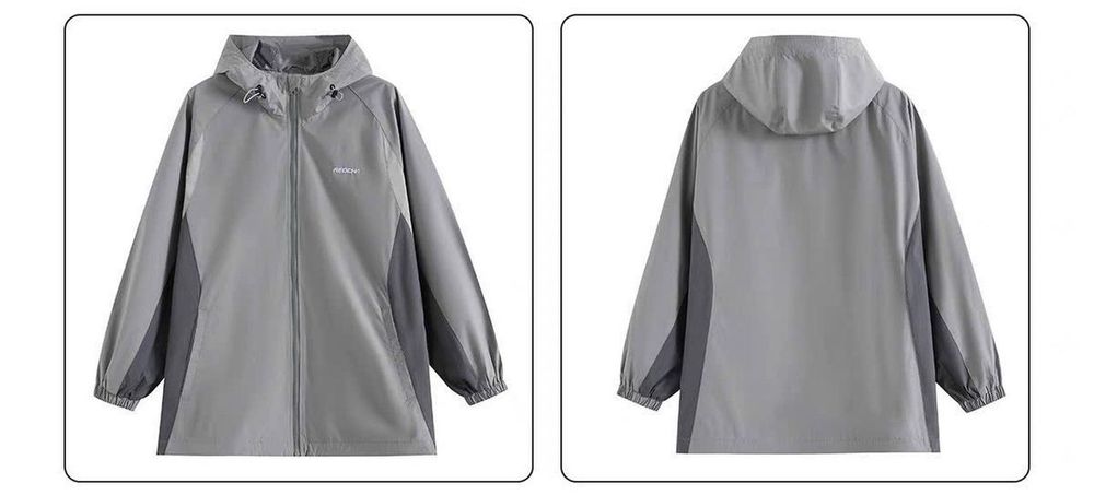 Áo khoác dù in chữ REDCHA form rộng, có túi trong