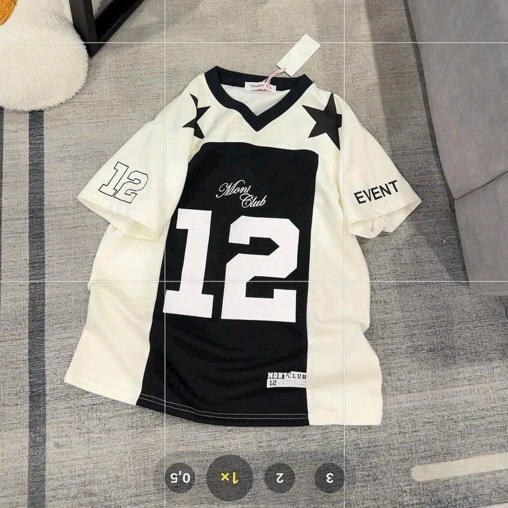 Áo thun in số 12 chất thun mè thái from rộng unisex..