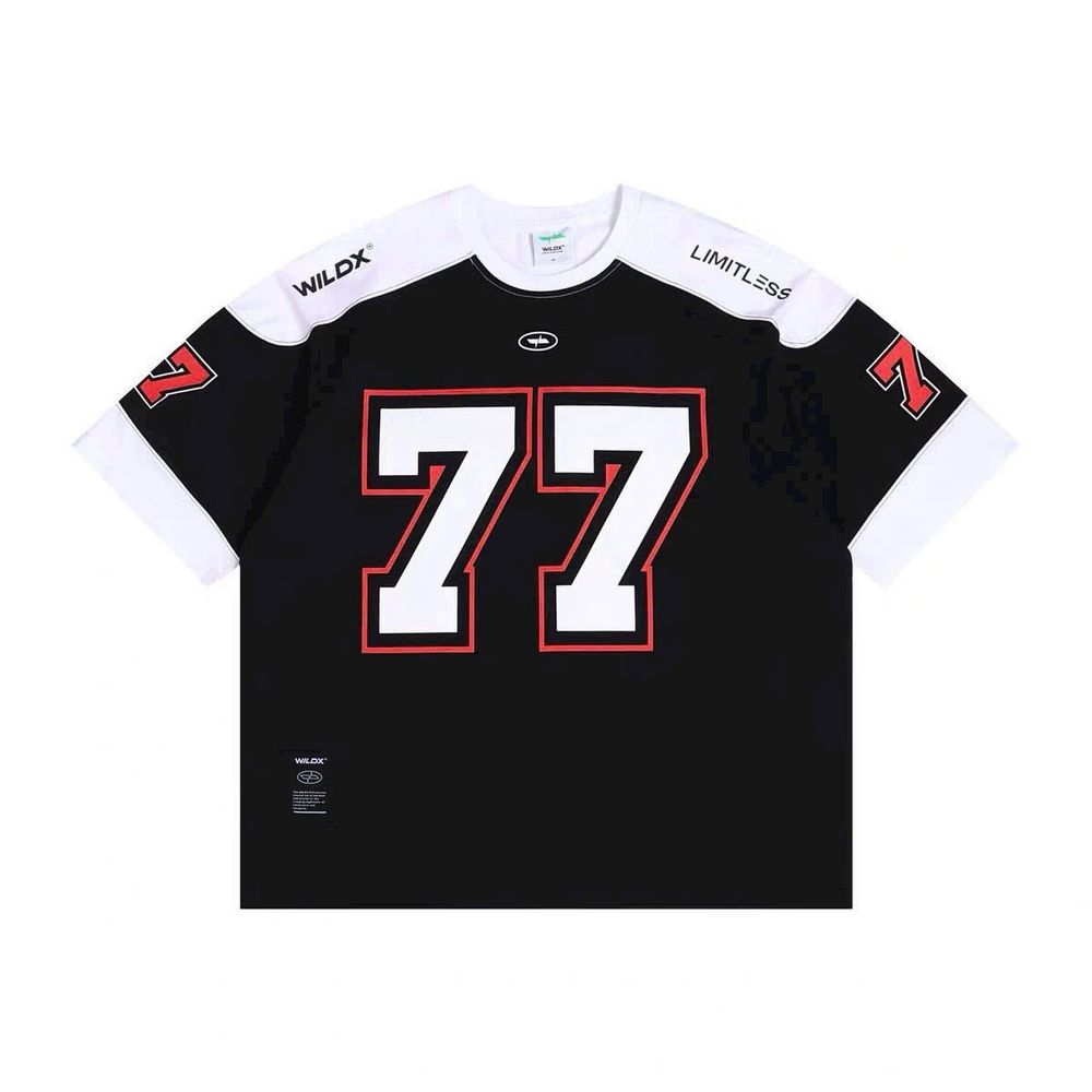 Áo thun in số 77 chất thun mè thái from rộng unisex ….