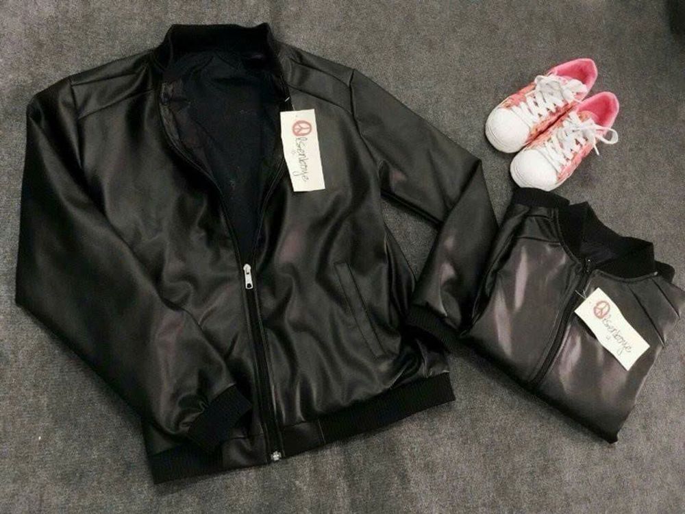 Áo khoác trang nam thu đông chất liệu da simili