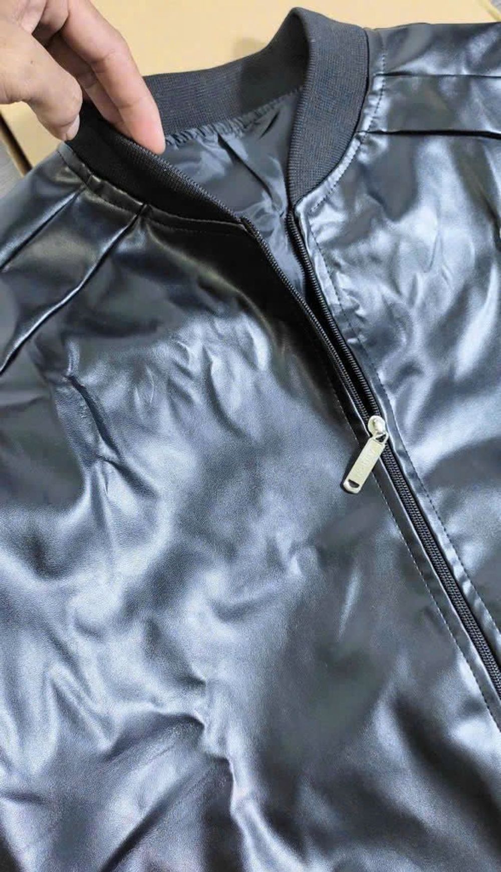 Áo khoác trang nam thu đông chất liệu da simili