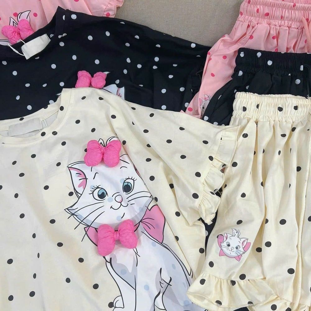 Set Đùi Nữ Hình Mèo 3D Chất Liệu Thun Gân Cao Cấp 45-65Kg