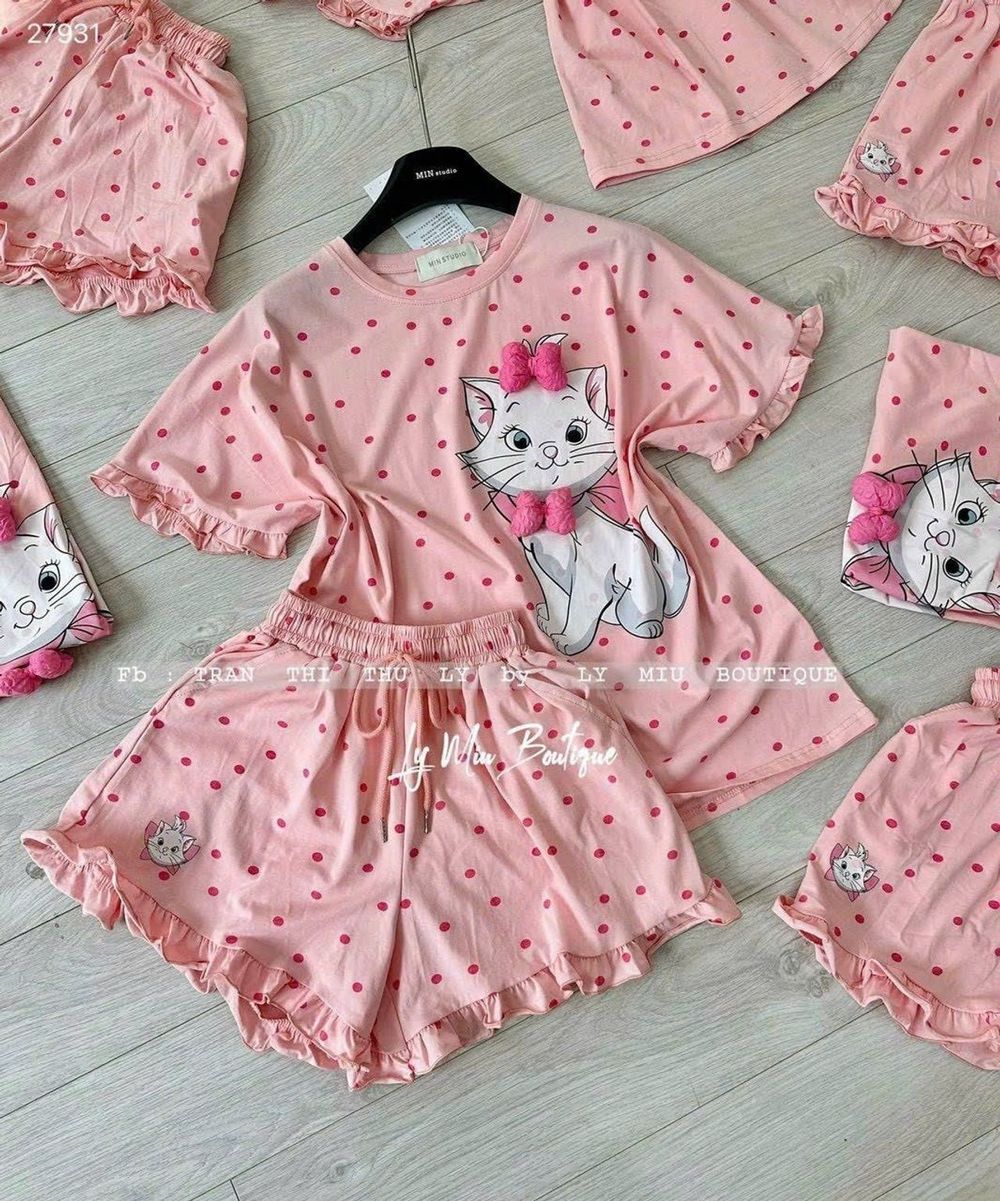 Set Đùi Nữ Hình Mèo 3D Chất Liệu Thun Gân Cao Cấp 45-65Kg