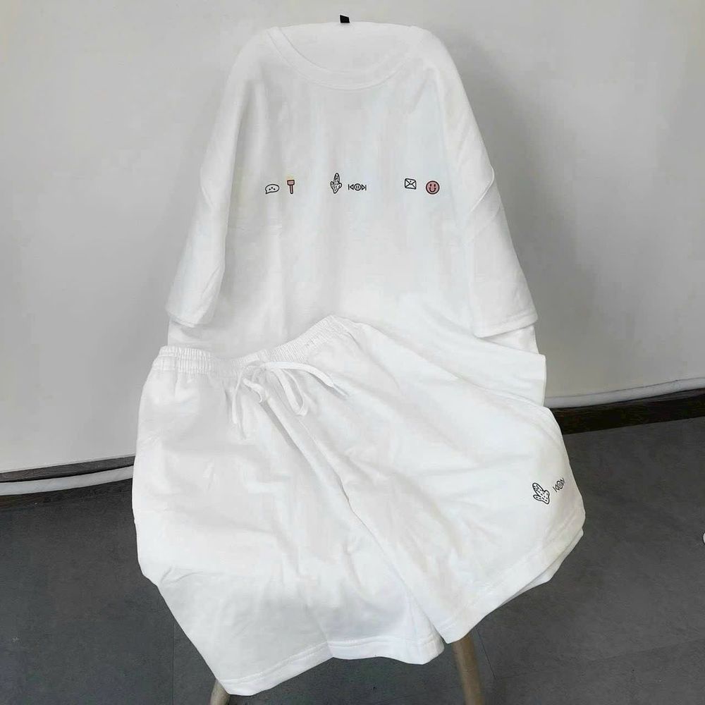 ￼Set Đồ Bộ Áo Thun + quần short thun iCON Form Unisex