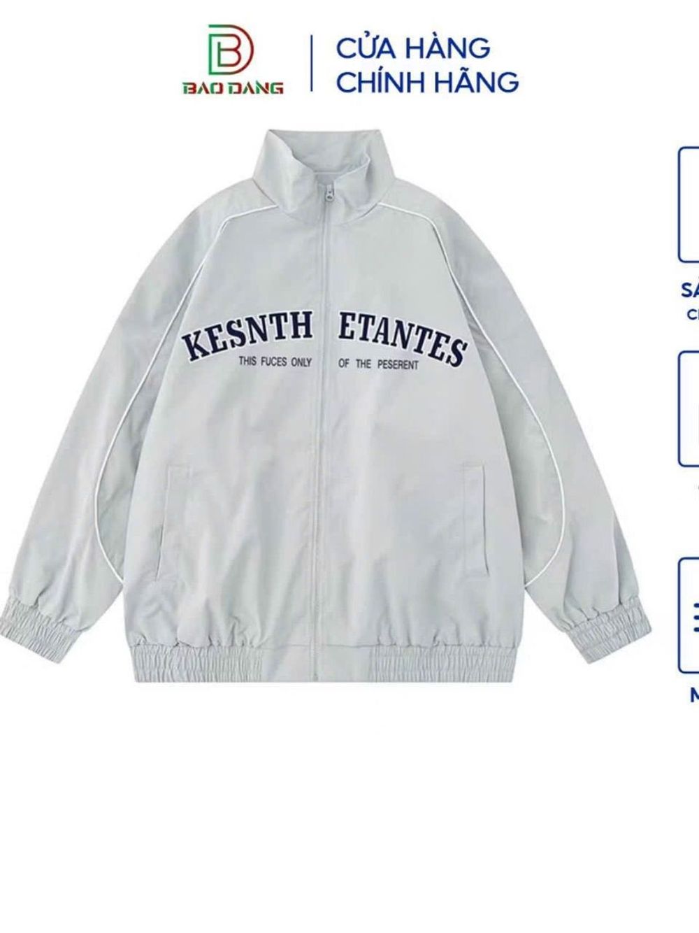 Áo Khoác Dù Nam Nữ Hai Lớp Lót Dù Chạy Mí Viền Logo Thêu Áo Khoác Gió From Rộng