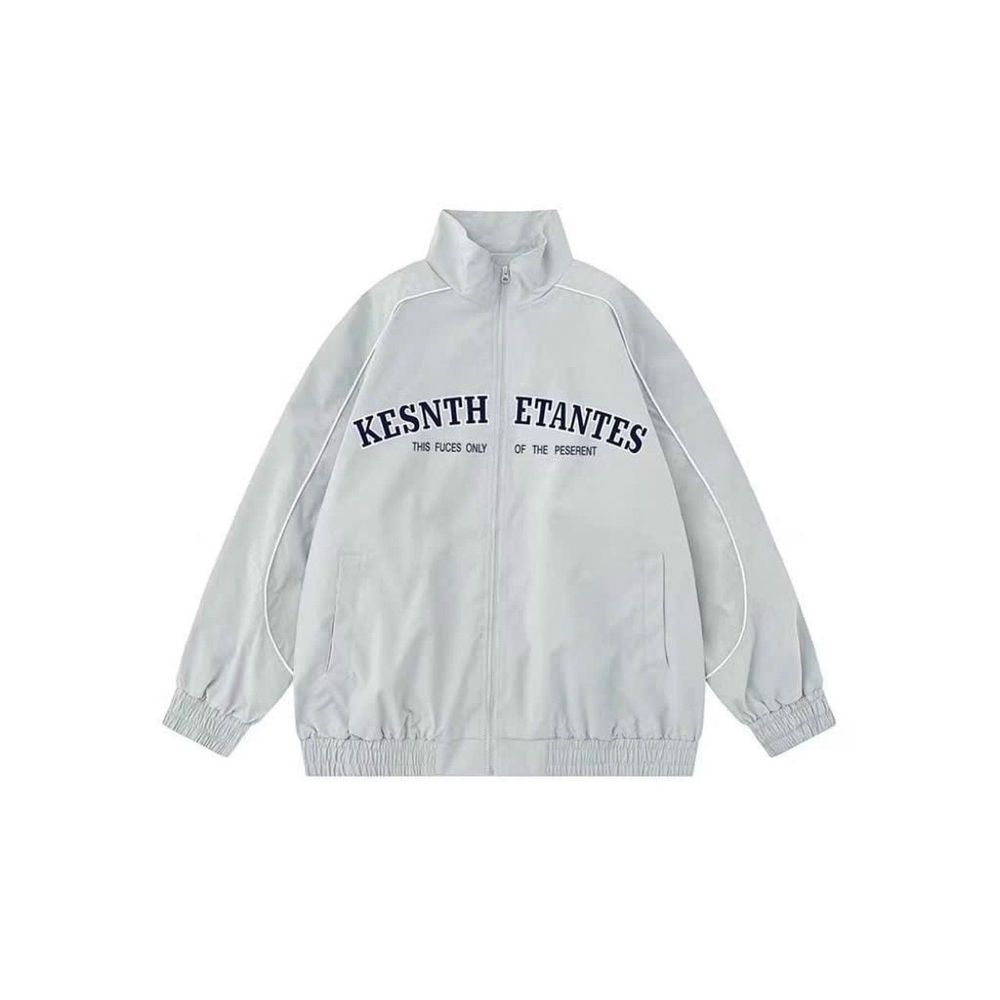 Áo Khoác Dù Nam Nữ Hai Lớp Lót Dù Chạy Mí Viền Logo Thêu Áo Khoác Gió From Rộng