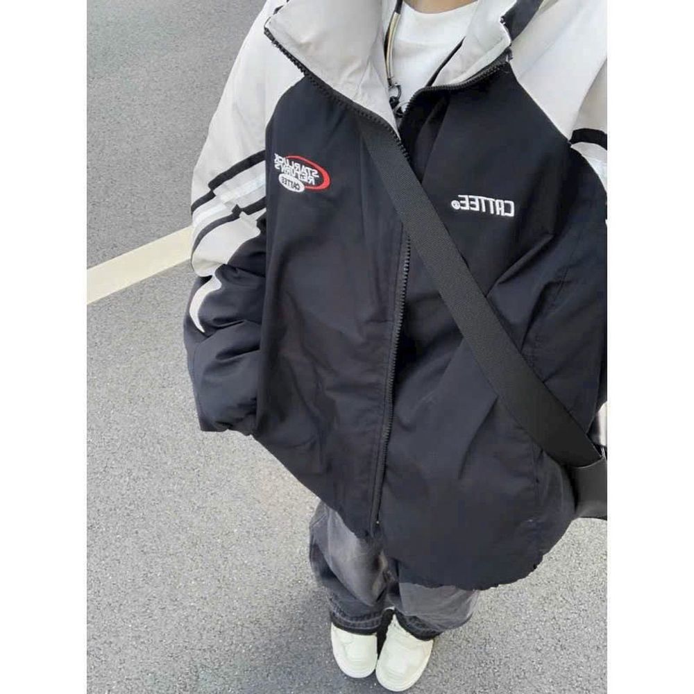 Áo Khoác Dù Chạy Viền THÊU CATTEE - Jacket Form Rộng Unisex