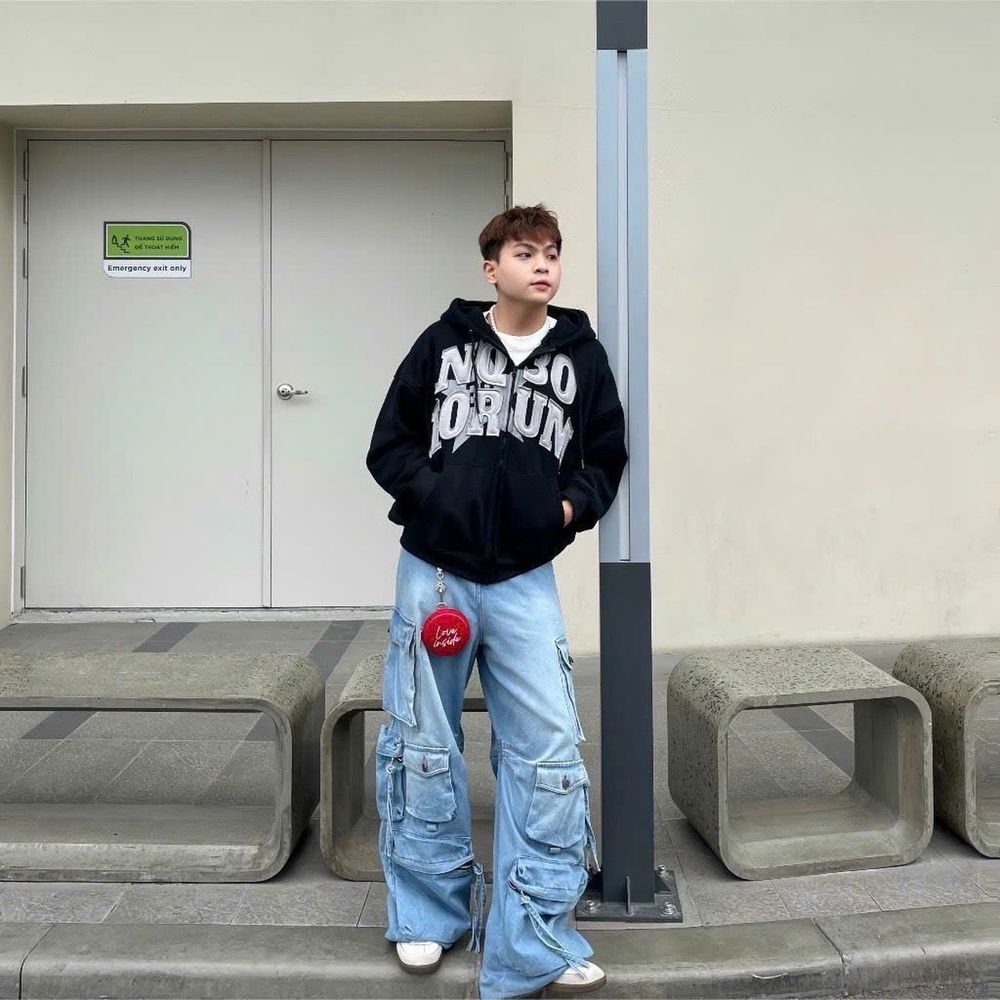 Áo Khoác Nỉ Hoodie Zip Form Boxy NQ30 FORUM Thêu Đắp Vải Form Rộng Nam Nữ Unisex_Áo Hoodie Mũ To Siêu Dày ấm 2025