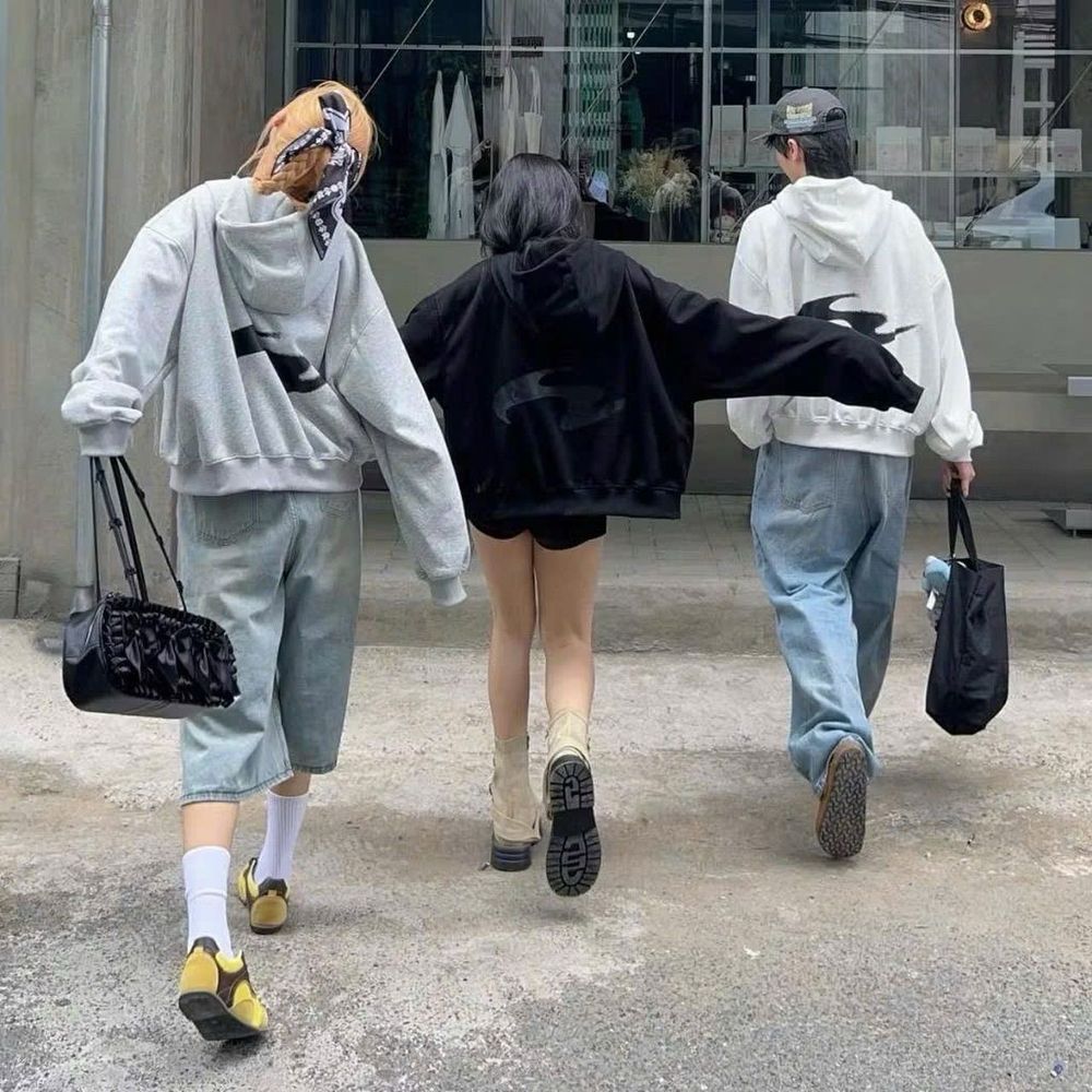 Áo khoác lửng form boxy chất thun nỉ dày mịn kèm túi trong 2 lớp freesize