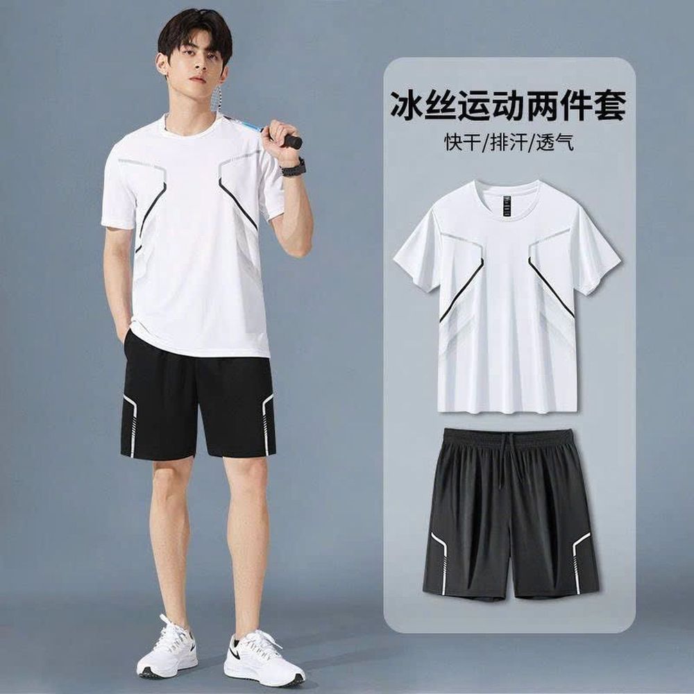 ￼Bộ Đồ, Set Quần Áo thể Thao Nam Nữ, Sport Tập Thể Dục Chạy Bộ Tập Gym, Không Bai Nhão, Bền, Mát Mẻ