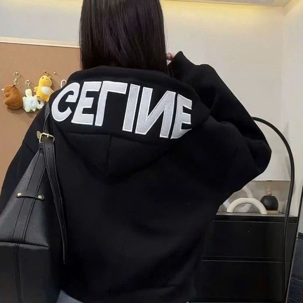 Áo khoác nón rộng thêu GETINE chất nỉ XK dày dặn form Boxy freesize dưới 65kg