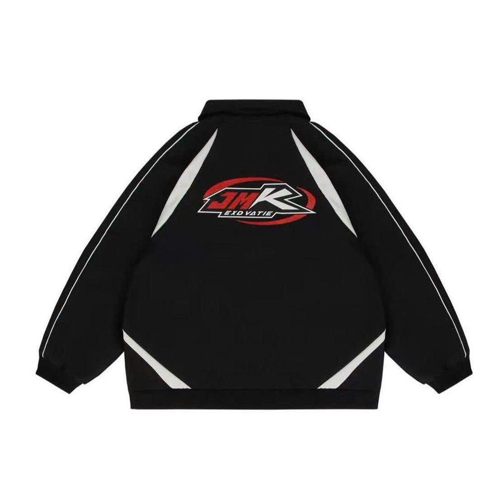 ÁO KHOÁC DÙ HAI LỚP/JACKET UNISEX FORM RỘNG NAM NỮ HỌA TIẾT IN JMK