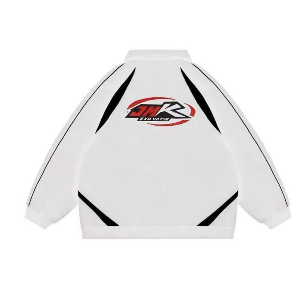 ÁO KHOÁC DÙ HAI LỚP/JACKET UNISEX FORM RỘNG NAM NỮ HỌA TIẾT IN JMK