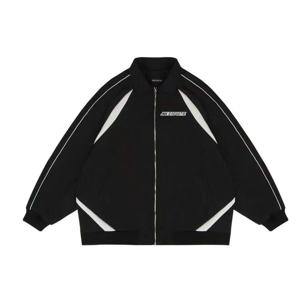 ÁO KHOÁC DÙ HAI LỚP/JACKET UNISEX FORM RỘNG NAM NỮ HỌA TIẾT IN JMK