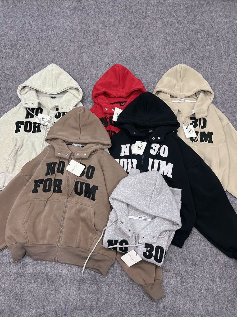 Áo Khoác Boxy Thêu NQ30 Chất Nỉ Bông Dày Mịn, Cổ Cao Có Nút Bấm Và Túi Trong Freesize Dưới 65kg