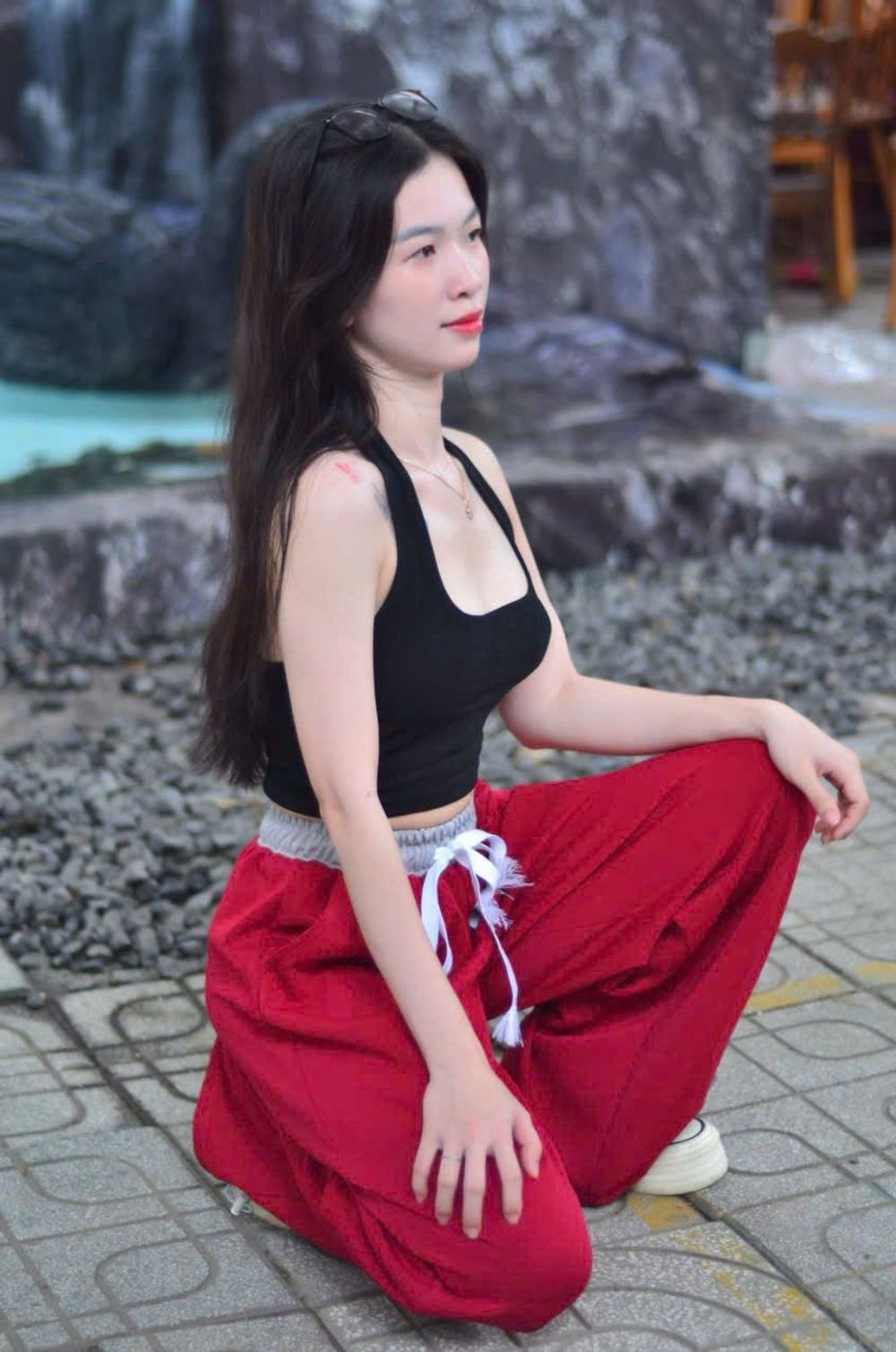 Quần Dài Ống Suông Streetwear Unisex Chất Vải 2 Da Cao Cấp, Lưng Thun Phối Màu Logo Thêu Sắc Nét