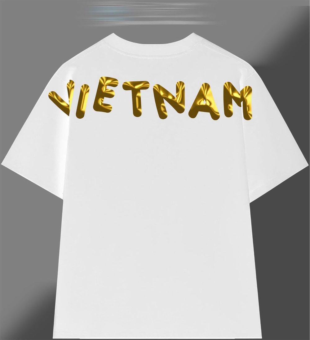 Áo thun in Việt Nam cổ tròn nam nữ thời trang