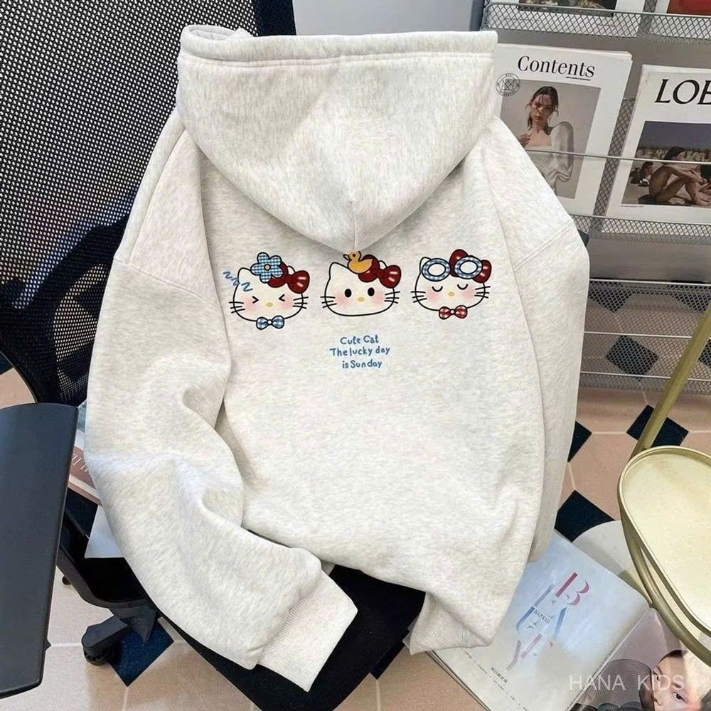 Áo khoác nữ vải nỉ 3 con mèo Cute Cat