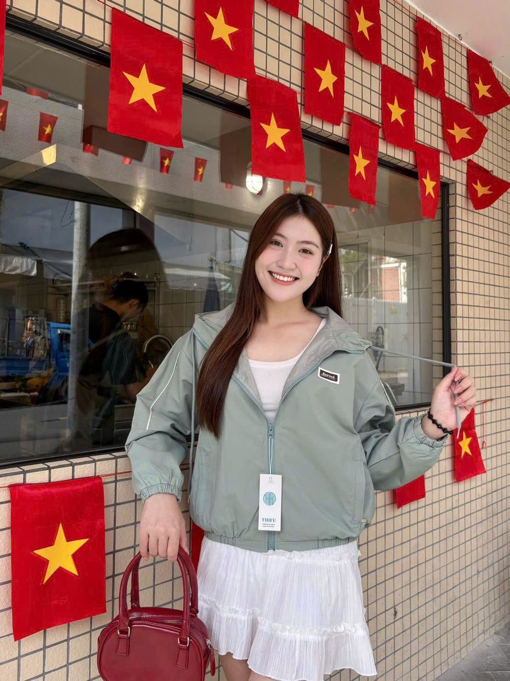 Áo khoác nữ Kaki lụa QC e lớp, lót dù BEYOND