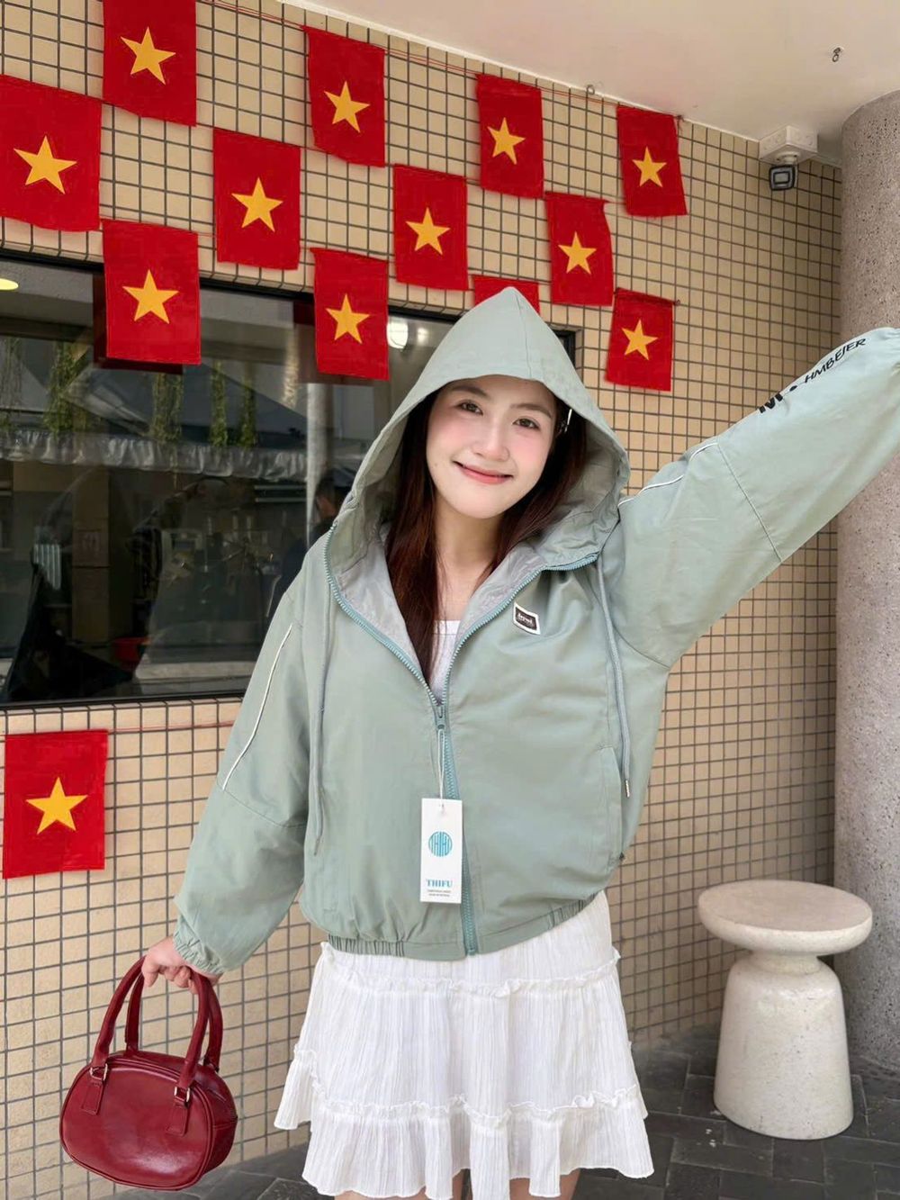 Áo khoác nữ Kaki lụa QC e lớp, lót dù BEYOND