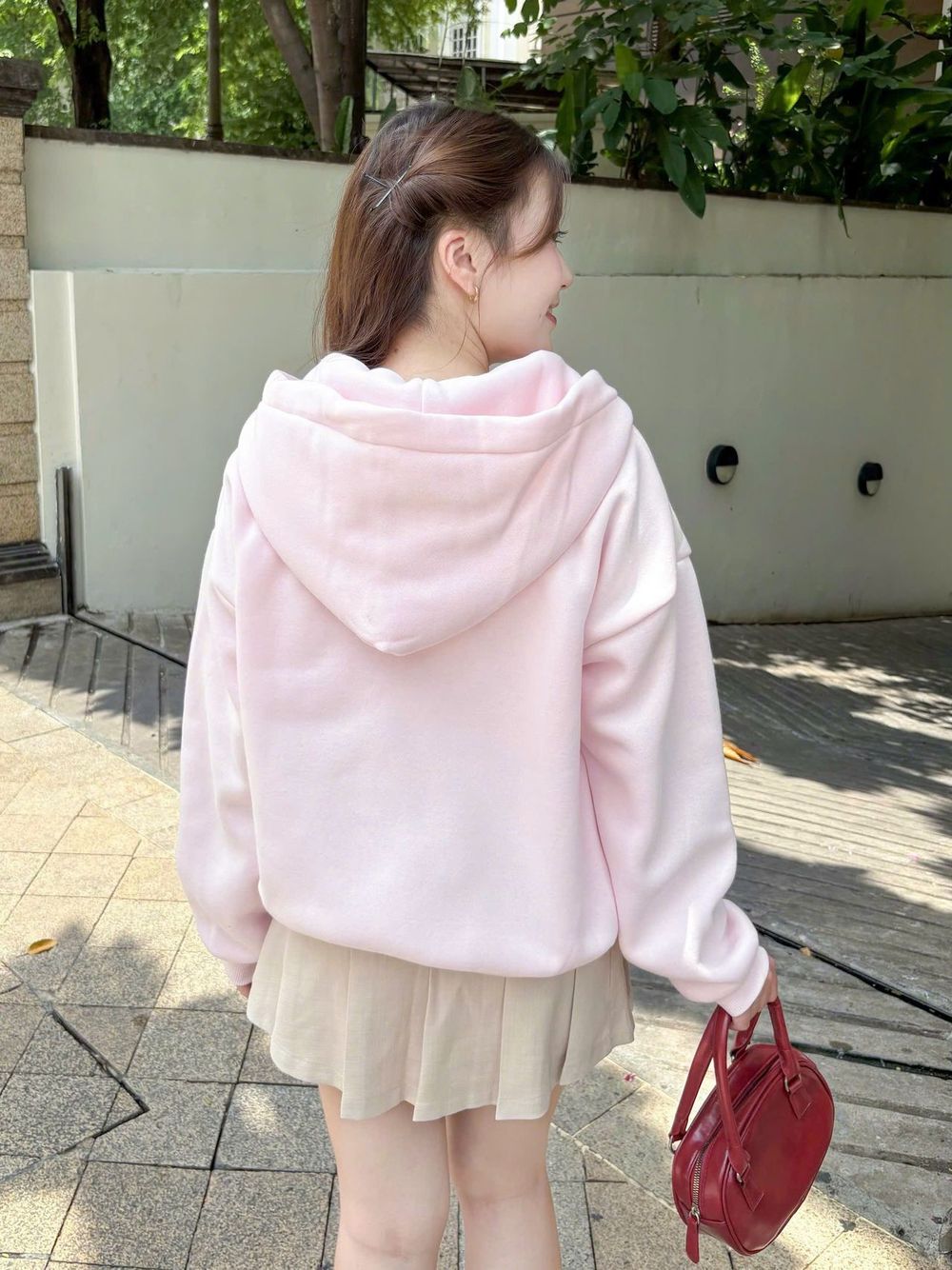 Áo khoác nữ vải nỉ HAPPY CAT hàng đẹp bán