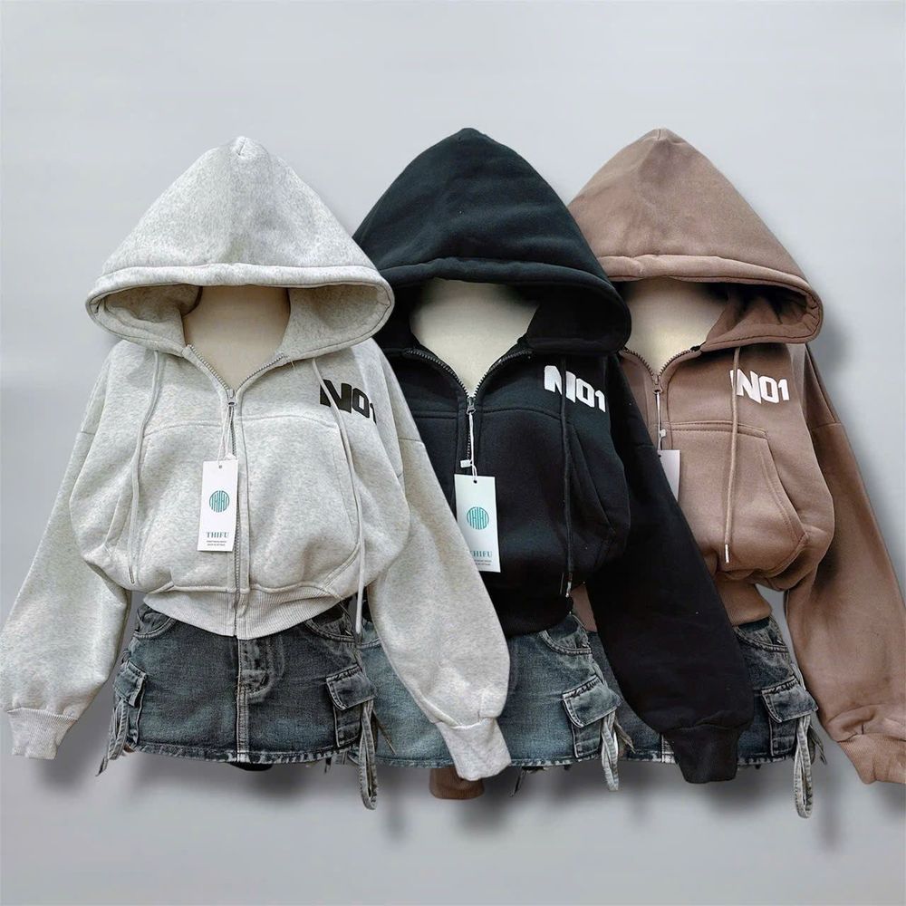 Áo khoác lửng NO1 vải nỉ cao cấp