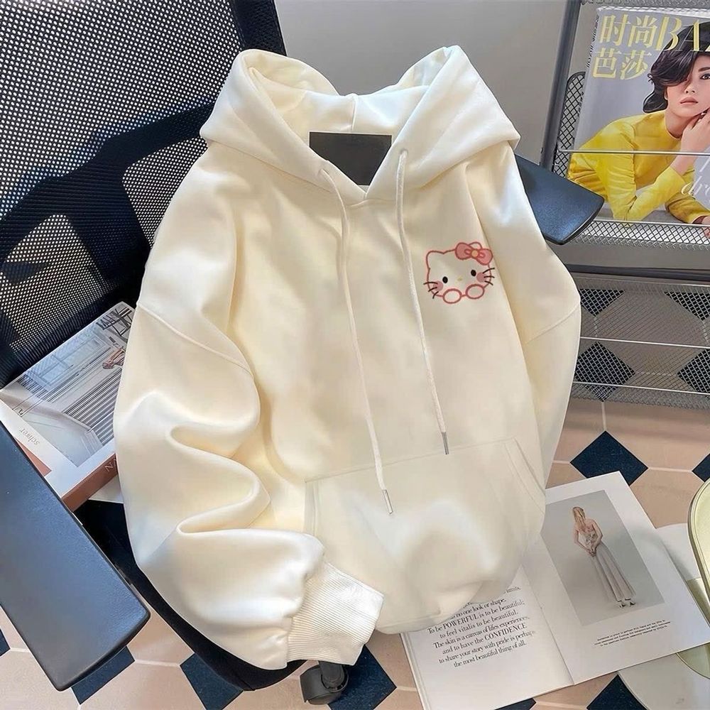 Áo Hoodie in Hellokity (in pét) hình in xịn, bền dính chắc