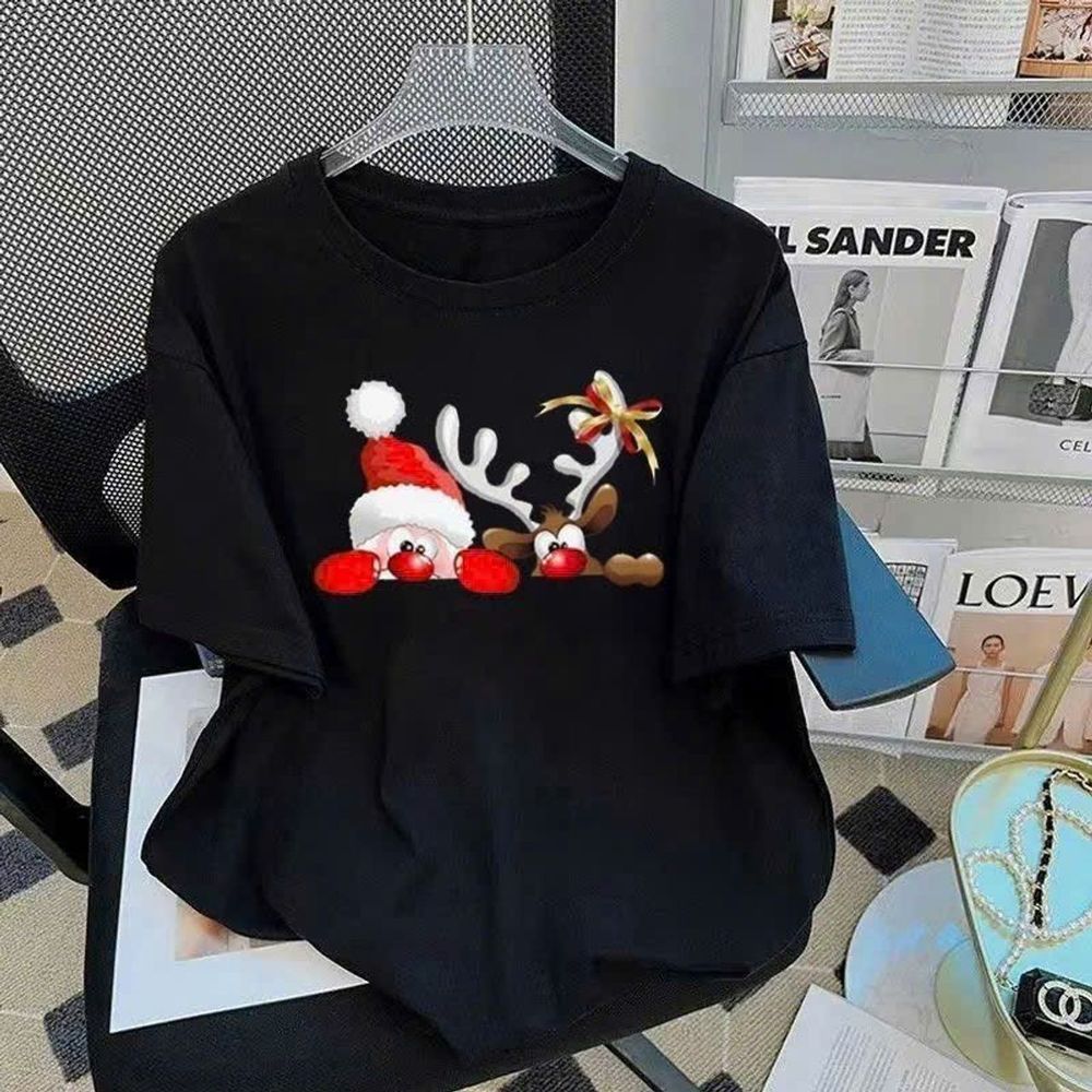 Áo thun noel nam nữ có in theo yêu cầu