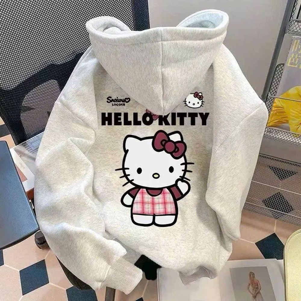 Áo SWETER nam nữ in HELLO KITTY (in pét) hình in xịn