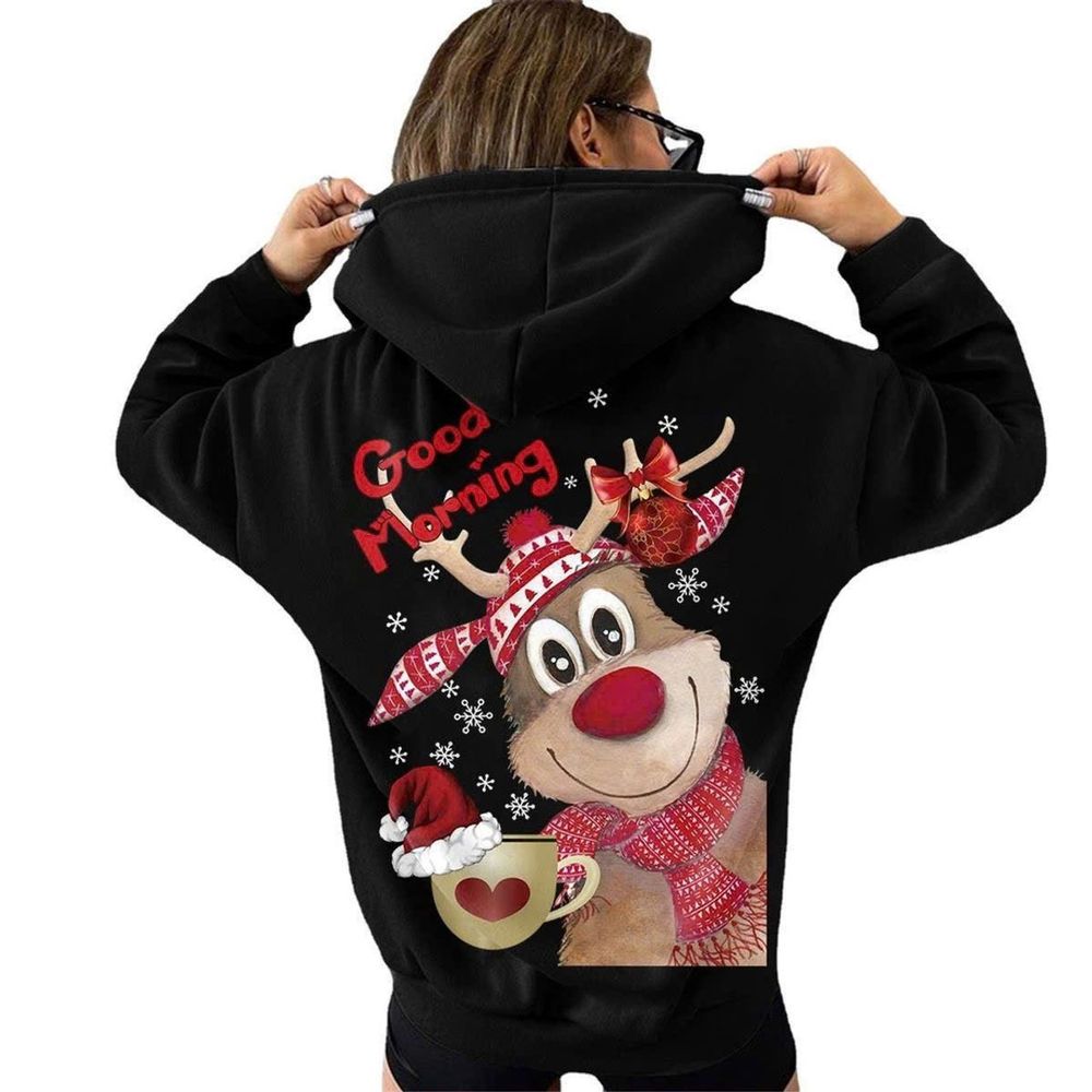 Áo hoodie noel nam nữ chất nỉ bông mềm mịn