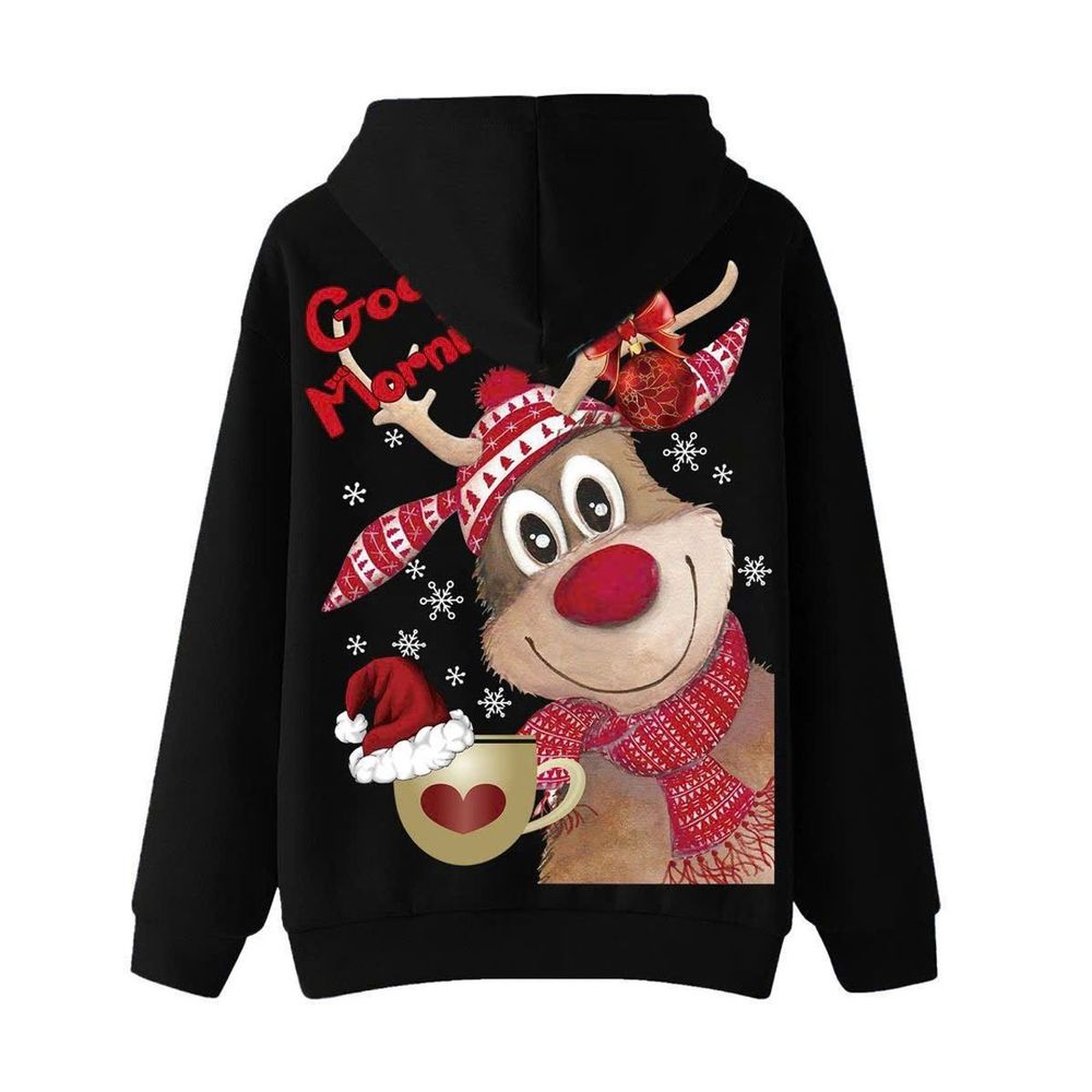 Áo hoodie noel nam nữ chất nỉ bông mềm mịn