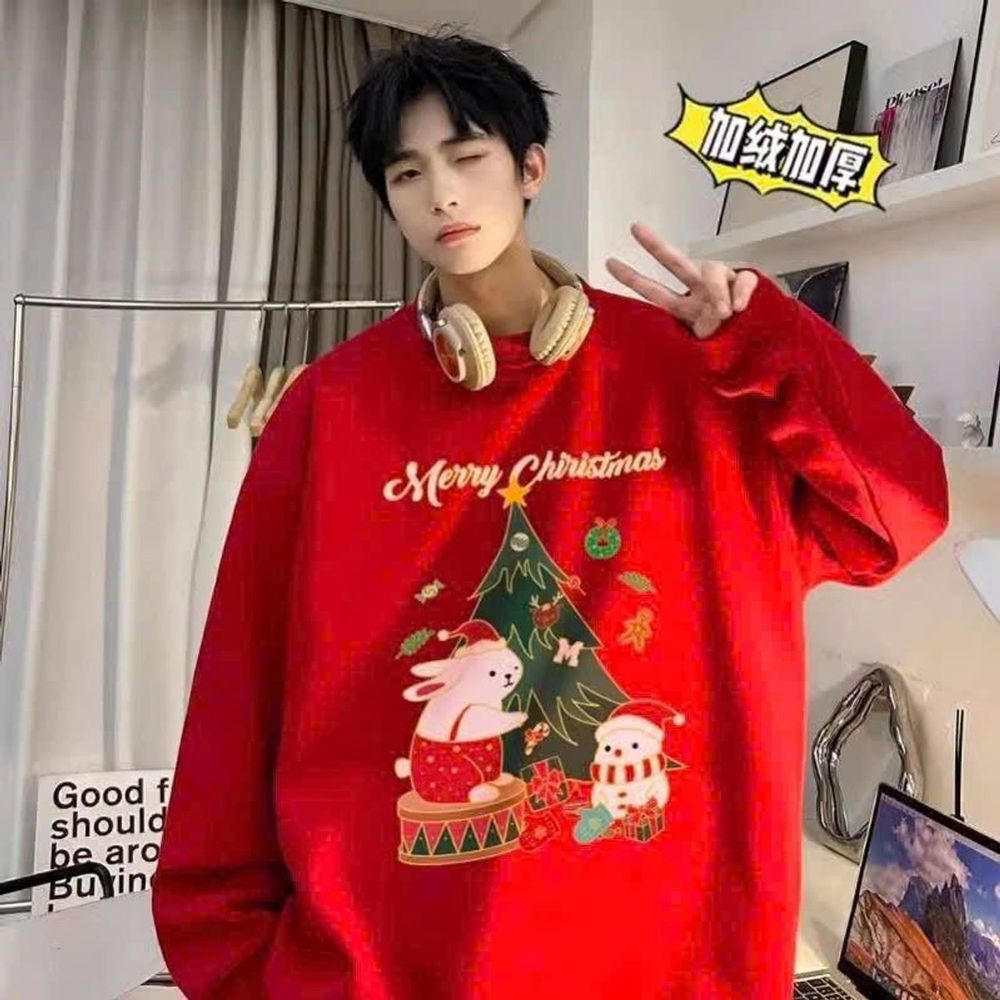 Áo SWETER in noel (in pét), áo gia đình, cặp đôi