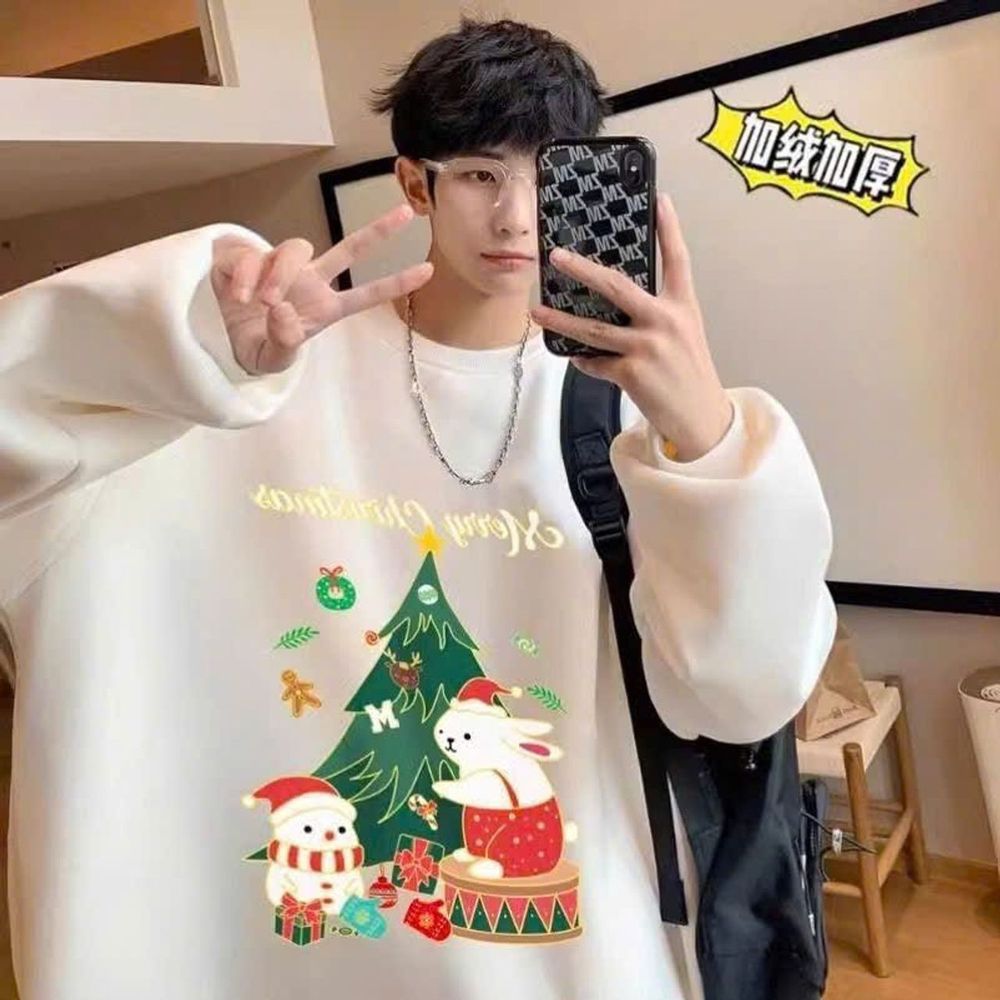 Áo SWETER in noel (in pét), áo gia đình, cặp đôi