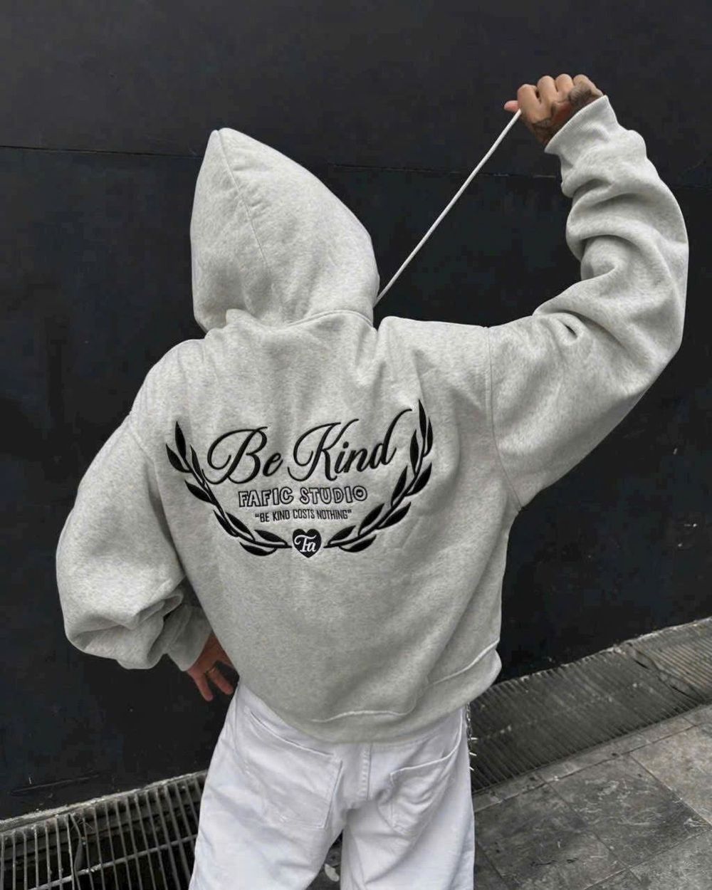 Áo khoác nỉ nam nữ nón to BE KIND