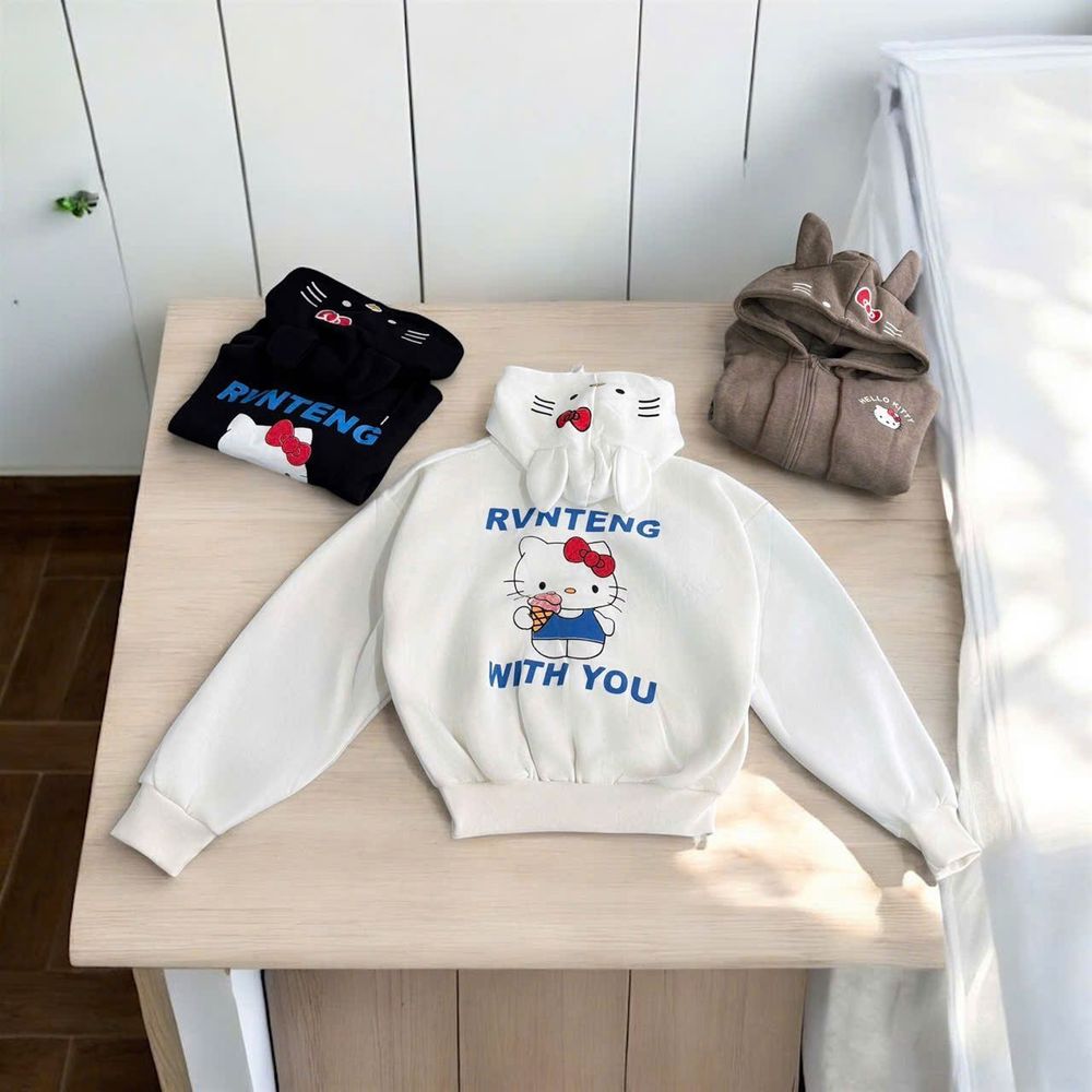 Áo khoác nữ chất nỉ xuất in chữ WITH YOU