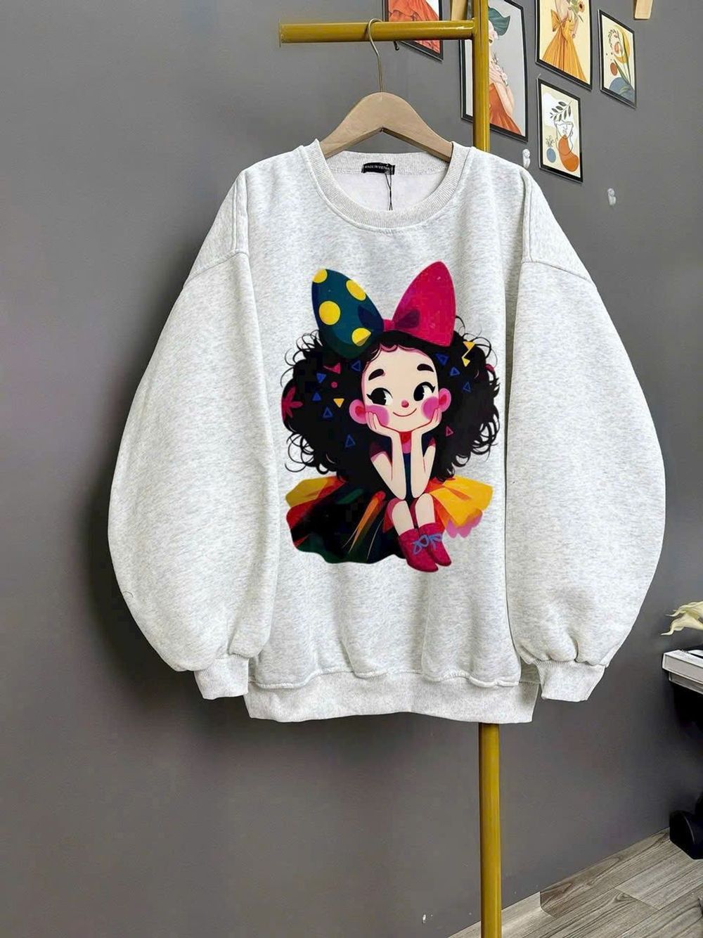 Áo SWETER hình in ngộ nghĩnh dễ thương