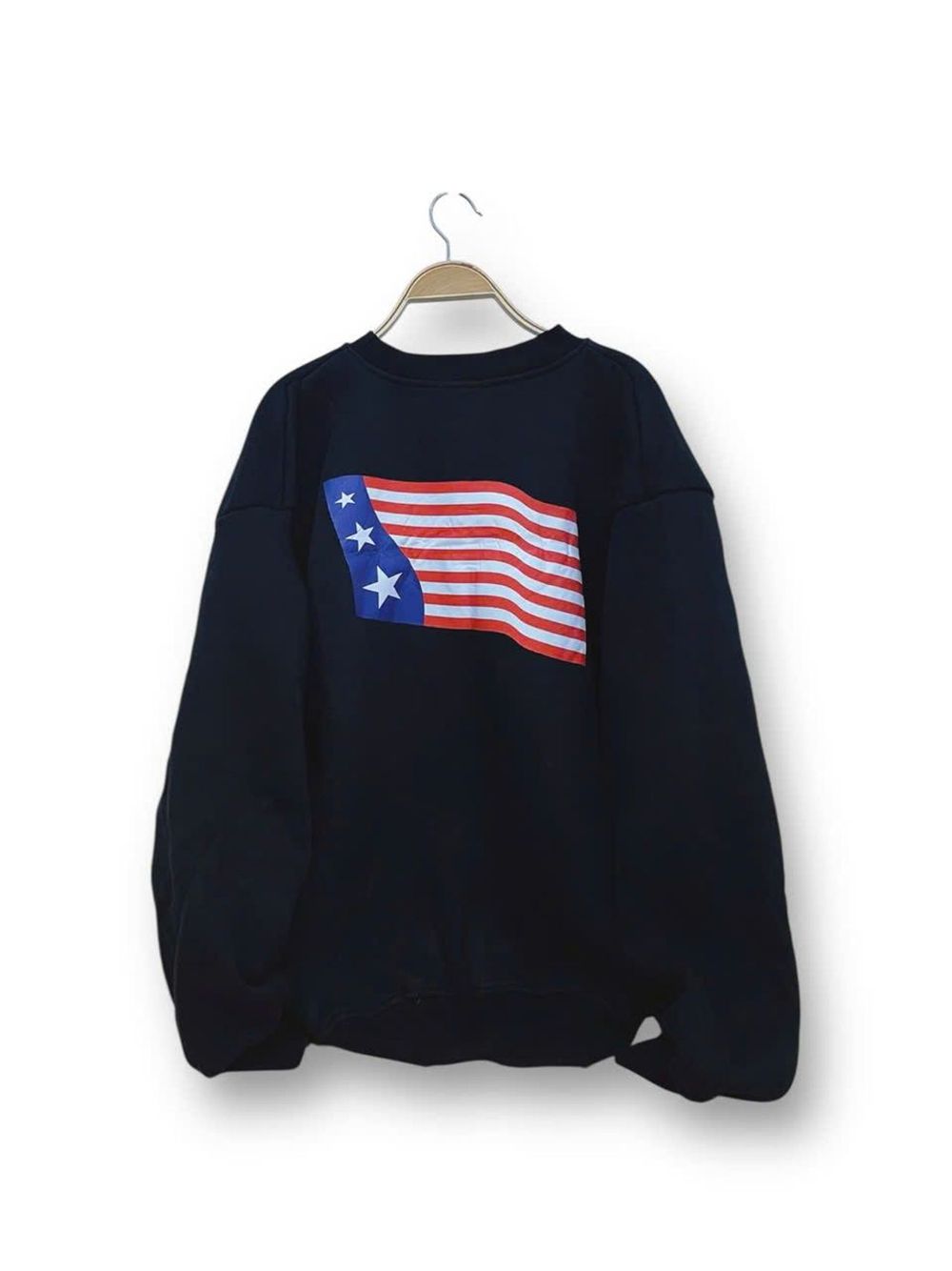 Áo sweater nam nữ in cờ mỹ