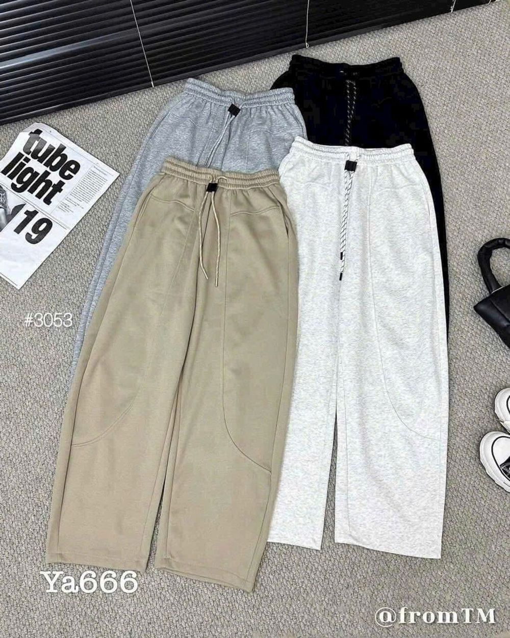 Quần baggy chất 2 da loại 1 mềm mịn thời trang mã 3053