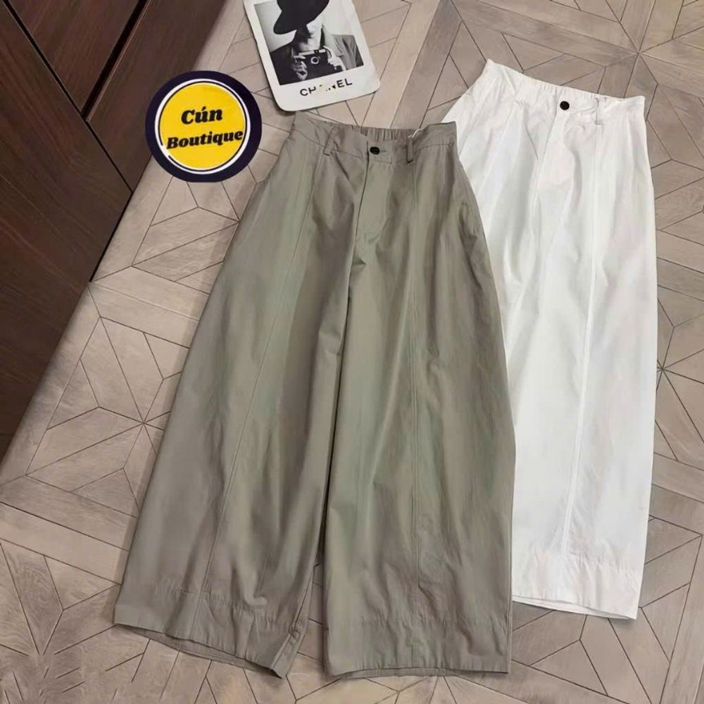 QUẦN BAGGY CAP CAO CHÁT DÙ NHĂN CO GIẢN MIN MÁT MÃ 6361