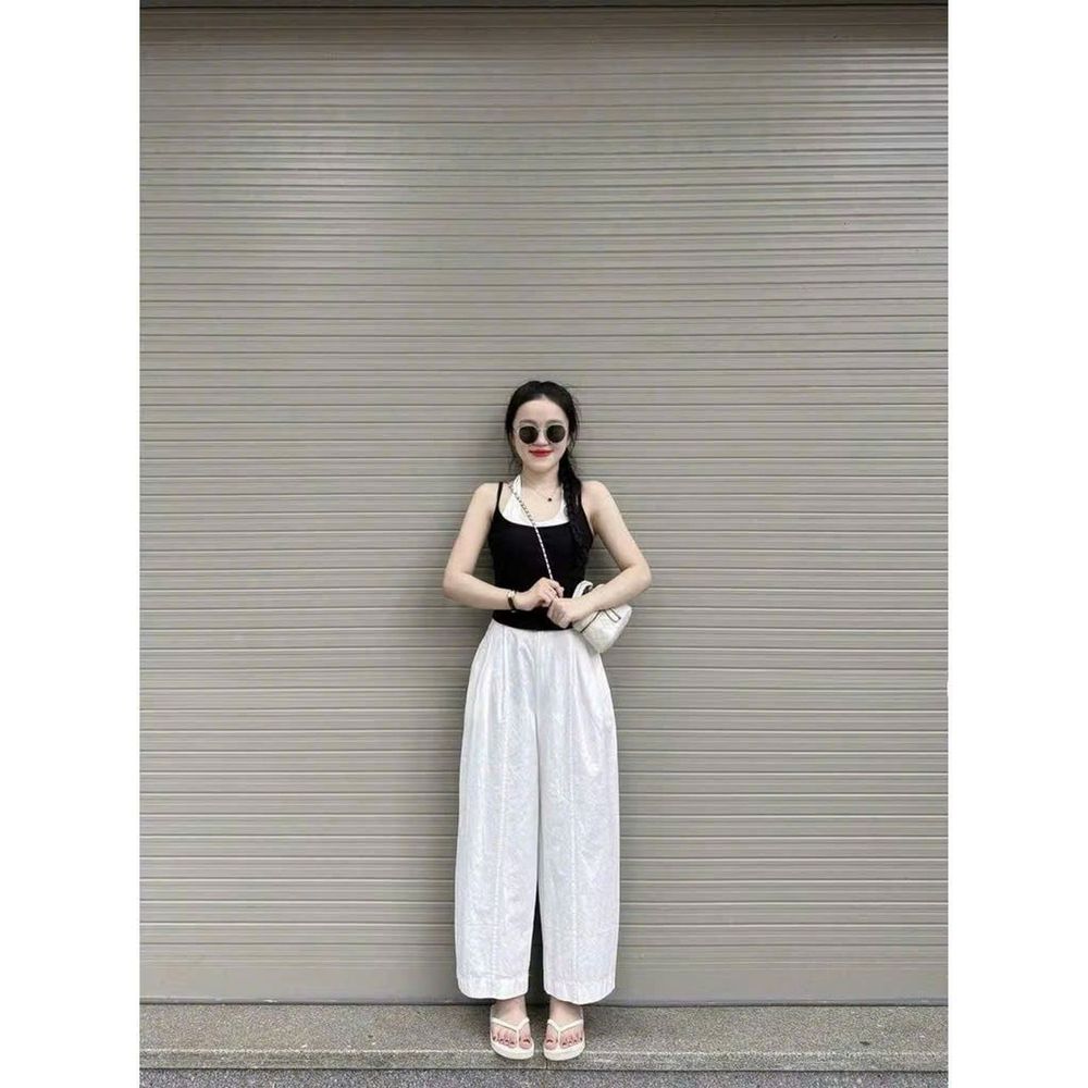 QUẦN BAGGY CAP CAO CHÁT DÙ NHĂN CO GIẢN MIN MÁT MÃ 6361