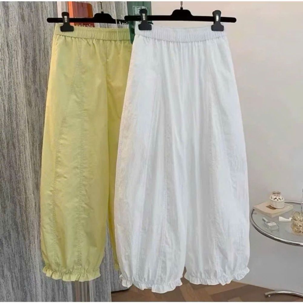 QUẦN BAGGY NỮ LAI BÈO CHẤT DÙ NHĂN CO GIẢN MỀM MỊN MÃ 010