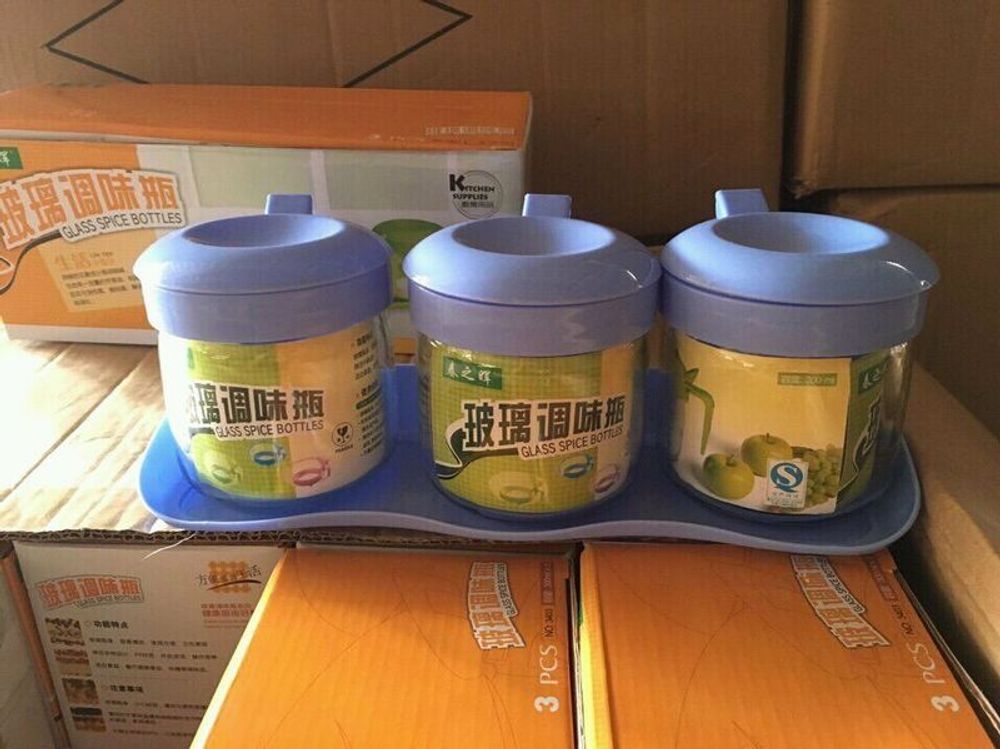 Bộ Gia Vị 3 Nắp Màu (THÙNG 36B)