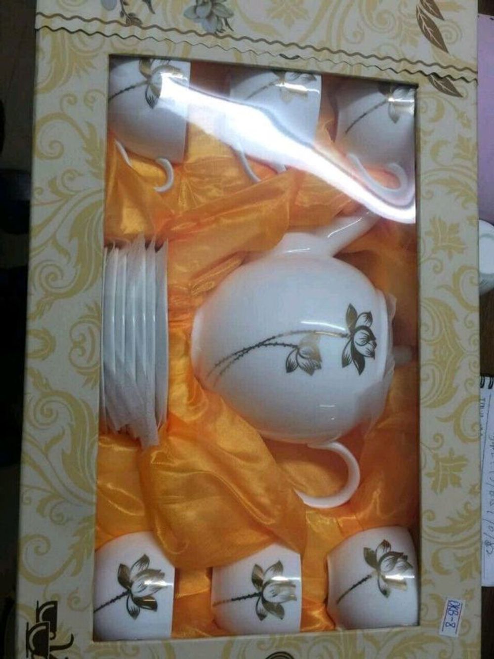 Ấm Chén Đĩa Kê Hàn Quốc Tròn Rẻ (THUNG 12B)