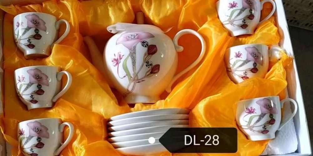 Ấm Chén Đĩa Kê Hàn Quốc Tròn Rẻ (THUNG 12B)