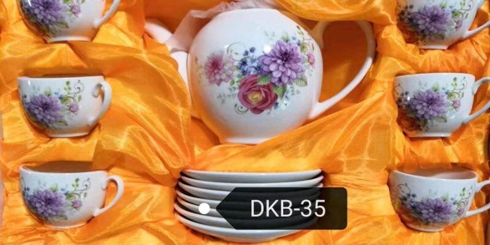 Ấm Chén Đĩa Kê Hàn Quốc Tròn Rẻ (THUNG 12B)